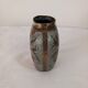 Enameled brass vase
