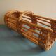 vintage wicker bread rack basket