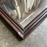 Miroir en bois foncé ☐ 49,5 x 40 cm