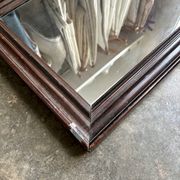 Dark wooden mirror ☐ 49.5 x 40 cm
