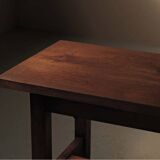 Solid oak farmhouse table, France, around 1950.