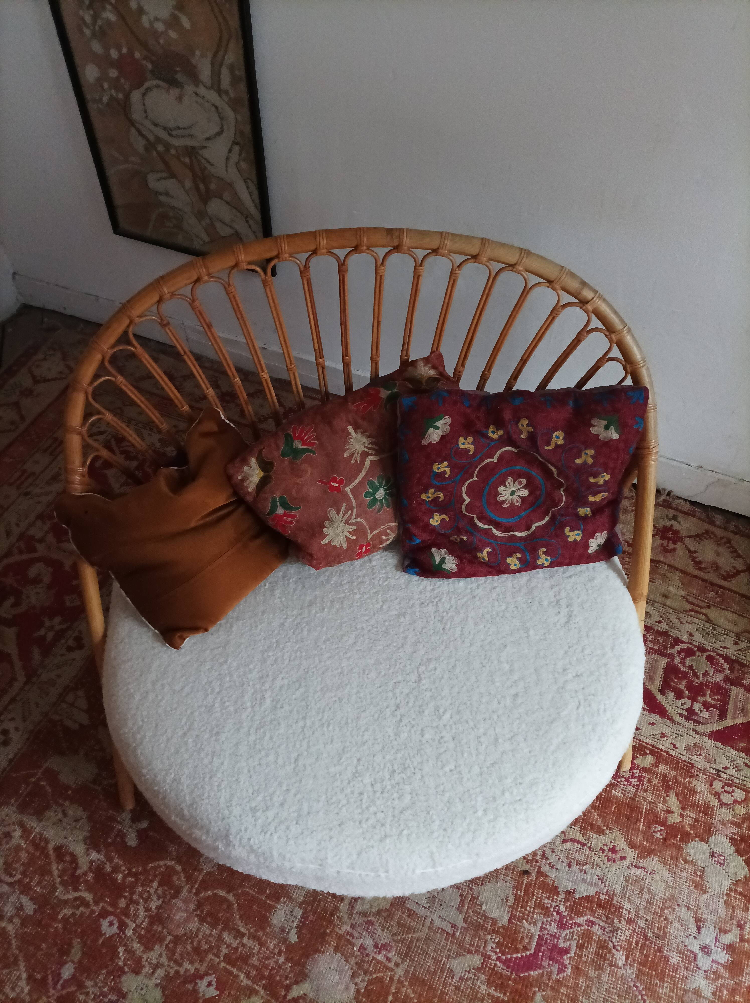 Rattan armchair from the 60s