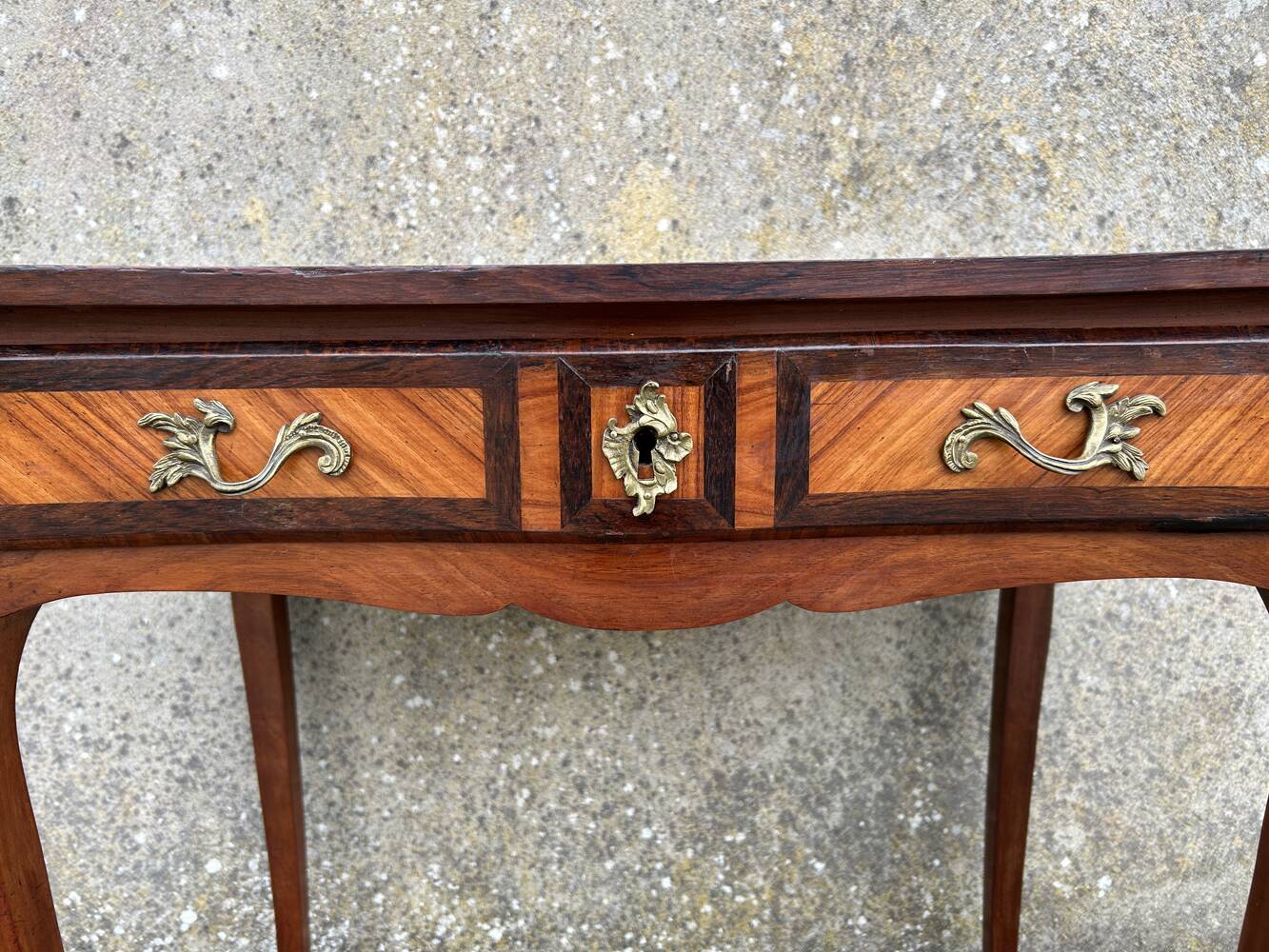 Louis XV style console table, late 19th century