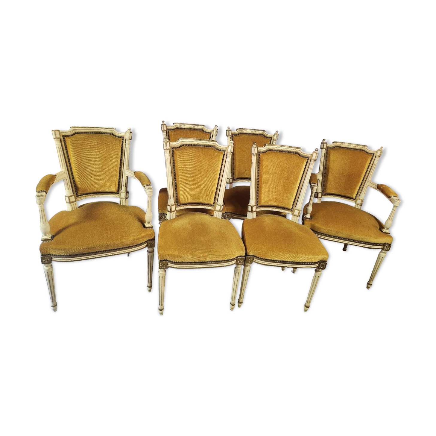 Chaise fauteille style Louis XVI