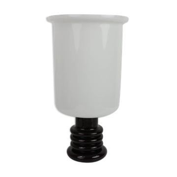 Lampe de table en porcelaine et verre, Tchécoslovaquie 1960