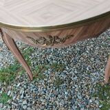 Louis XV style marquetry coffee table