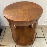 Round pedestal table art deco
