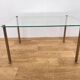 Mid century design chrome and glass coffee table - around 1970s