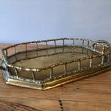 Ancient gold bronze tray