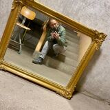 Old golden mirror