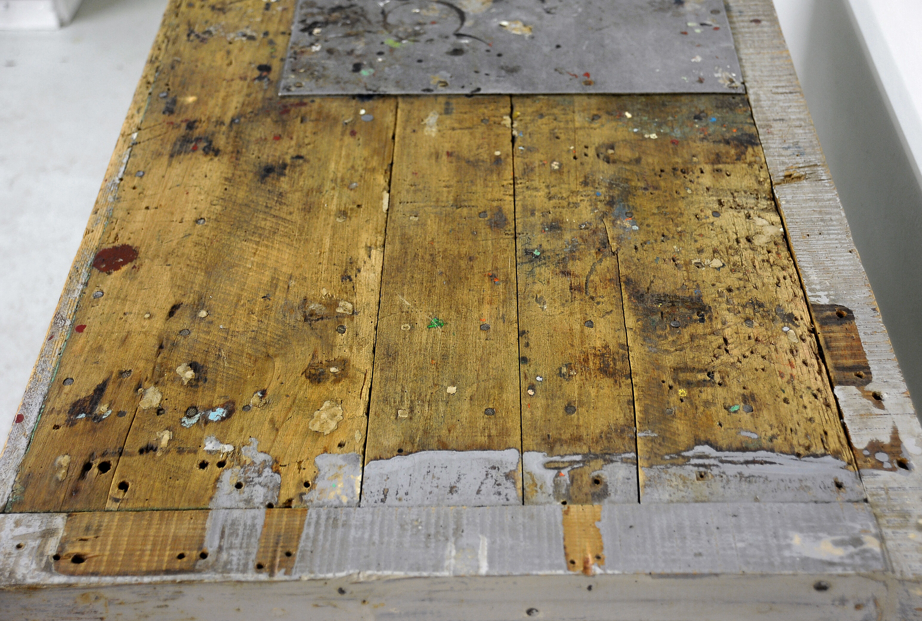 Old solid wood workbench 40/50