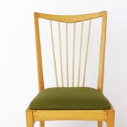 Pair of Vintage 1950s Mid-Century Modern Chairs – Solid Beech Wood & Fresh
