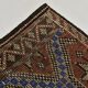 Blue & Brown Star Pattern Kilim Rug, 153x315Cm