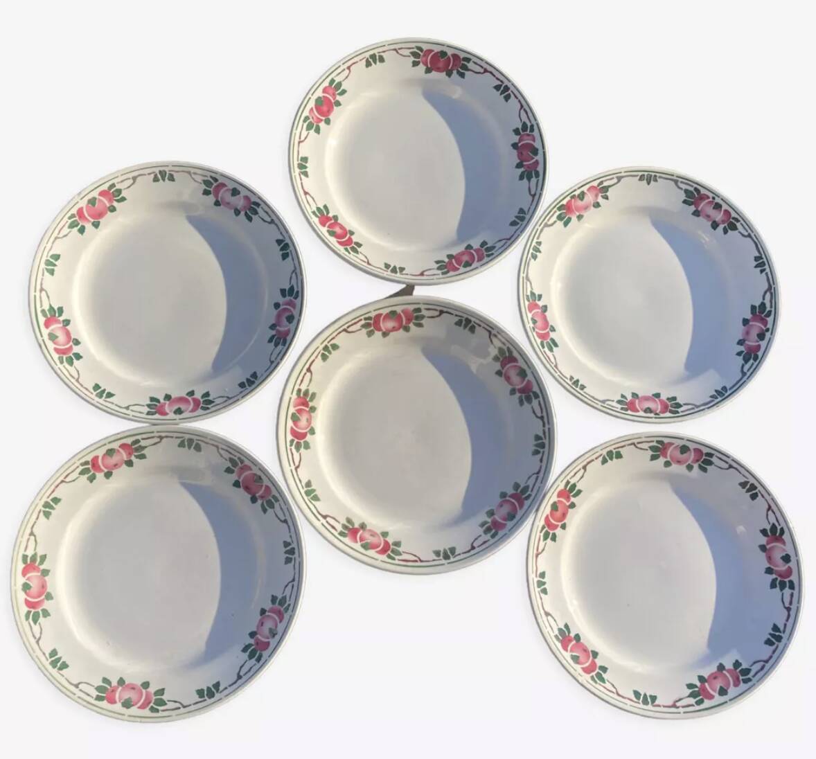 Old art deco plates Saint Amand