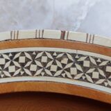 Egyptian tray solid wood marquetry inlaid with mother-of-pearl