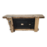 Lille workshop workbench, one door and four drawers