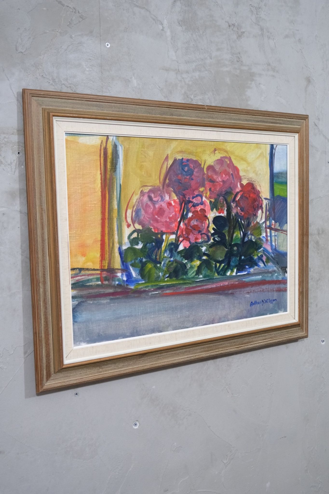 Arthur Yngve Nilsson, Swedish Modern Painting, 1960s, Oil on Canvas