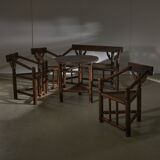 Chairs, Bench, Table Set for Lingel