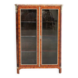Small display cabinet in blonde mahogany veneer, Louis XVI style – 19th century.