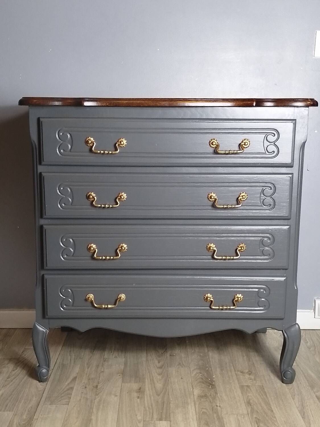 Restored wooden chest