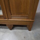 Art Deco carved oak wardrobe - Flemish workshop circa 1930