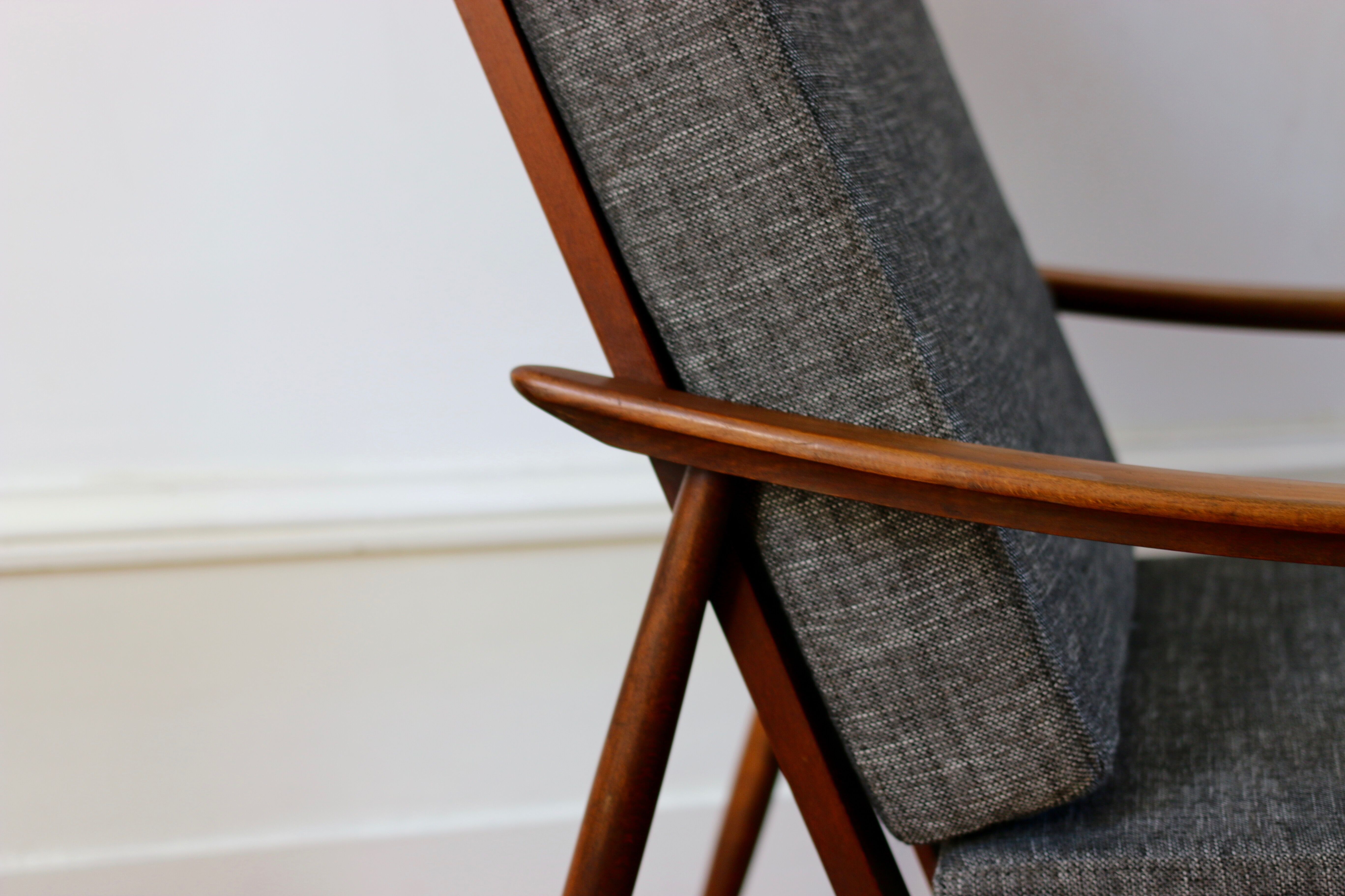Scandinavian boomerang armchair 60s