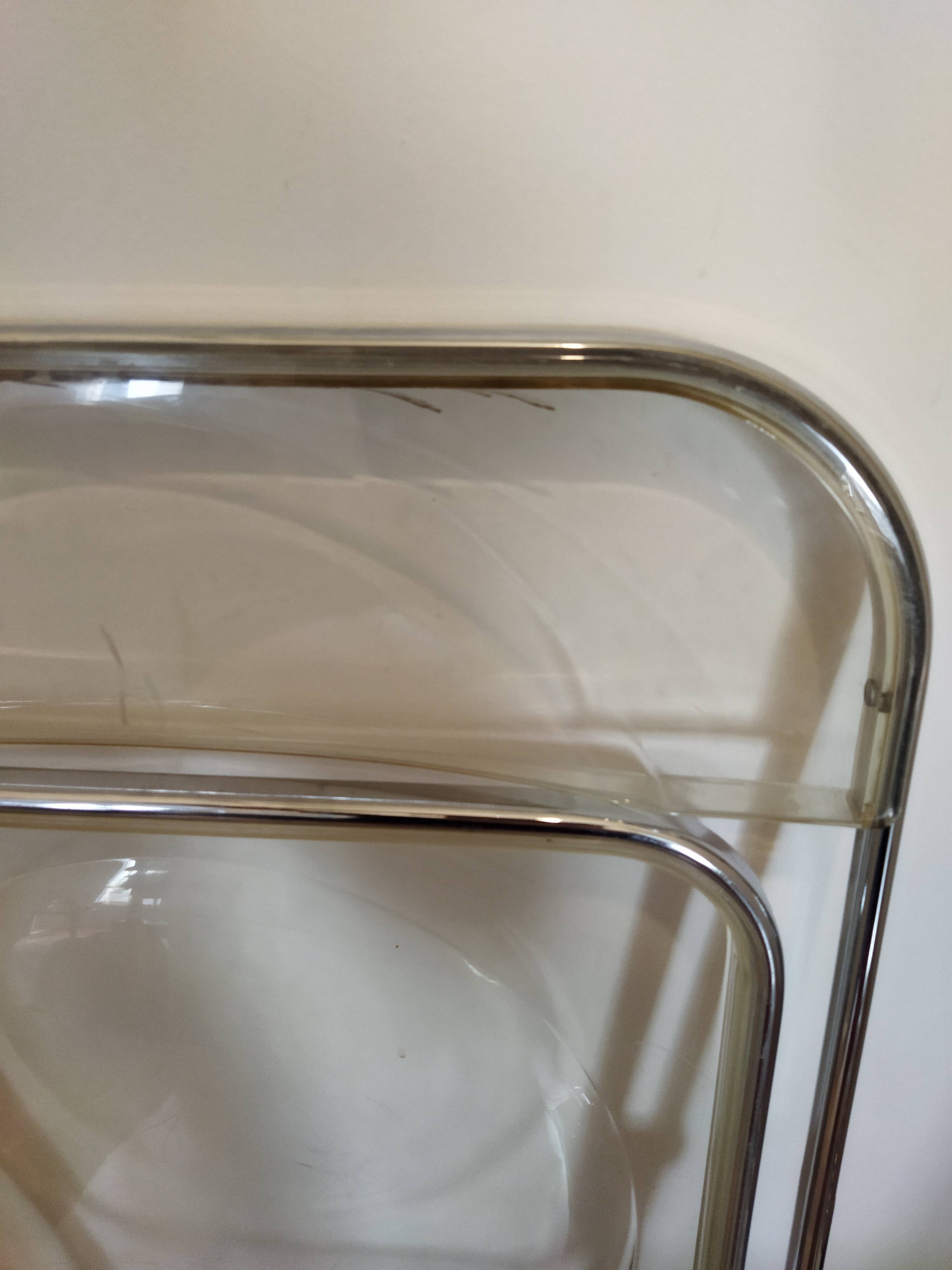 Pair of Plia chairs by Giancarlo Piretti
