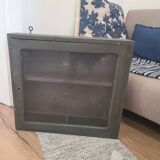 Old vintage display stand - closable wall shelf