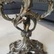 Pair of Candelabra in Louis XV/Rocaille Style, 2 lights. In gilded bronze, 19th century.