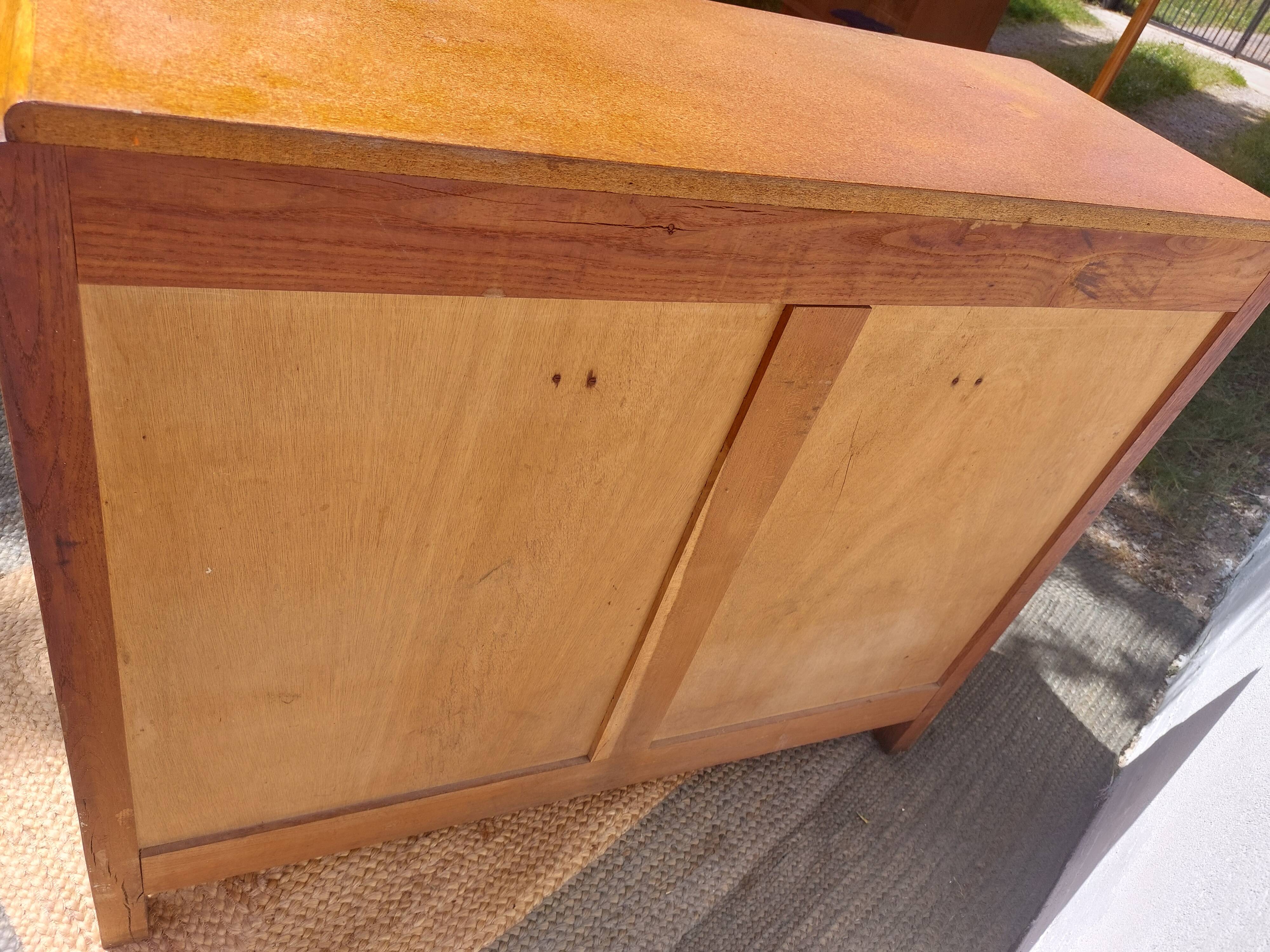 Mado buffet base, 3 asymmetrical doors, vintage