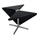 Foldable black table by Giancarlo Piretti for Anonima Castelli, 1970