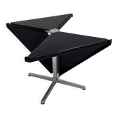Foldable black table by Giancarlo Piretti for Anonima Castelli, 1970