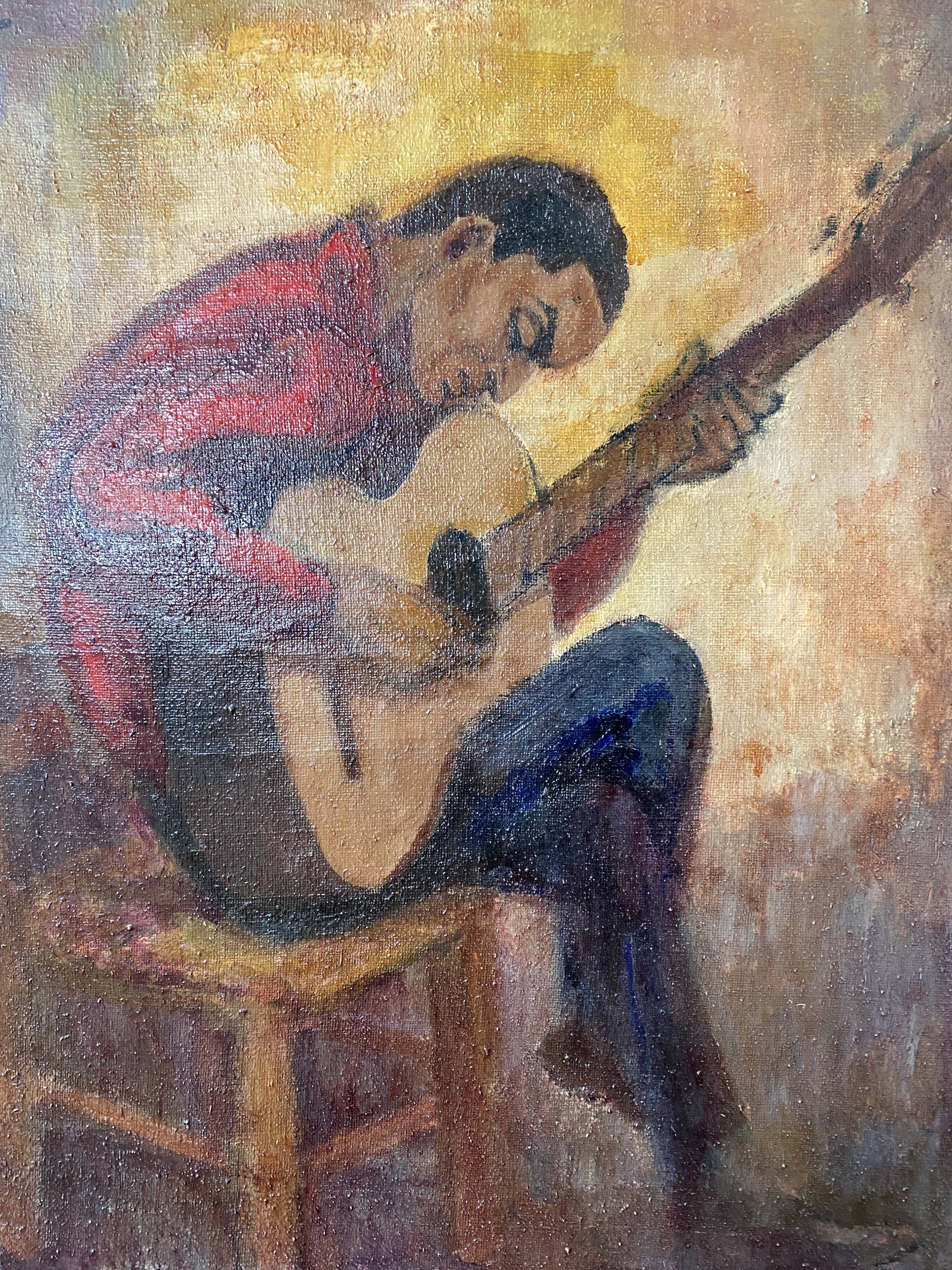Portrait guitarist signed Kiffer