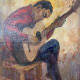 Portrait guitarist signed Kiffer