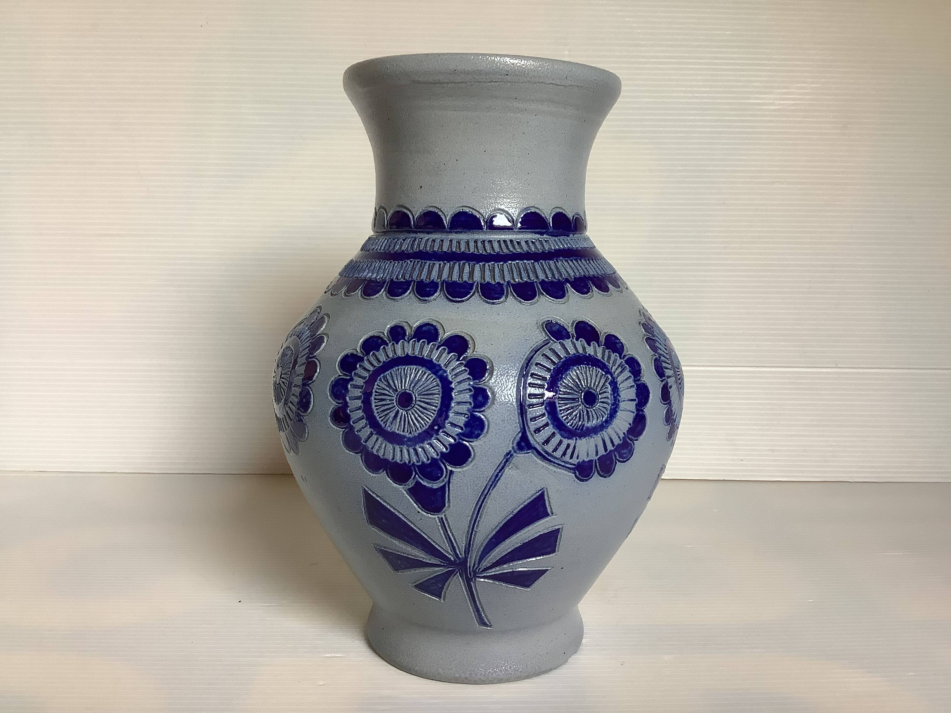 Rock sandstone flower vase Jules Jacquemart Belgium