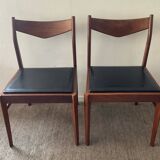 Pair of Scandinavian teak chairs from the 60s