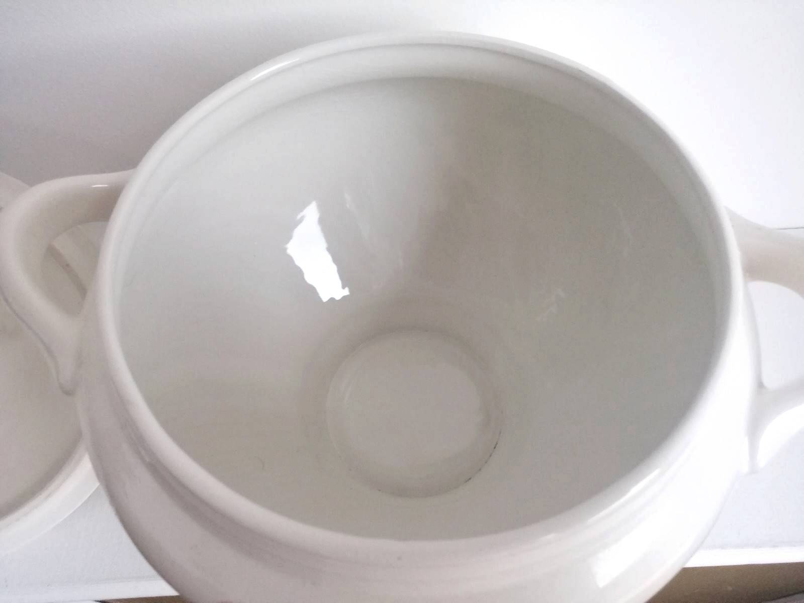 Large porcelain soup tureen Orchies Moulin des Loups Saint-Amand - 2.5 liter vegetable dish