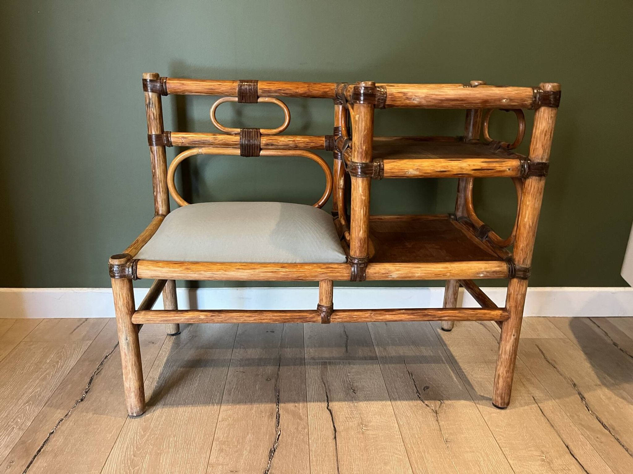 Banc vintage bambou