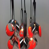 Suspension en métal chromé par Raak Amsterdam 1960 's