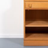 Swedish vintage bar cabinet in two parts in oak from the 1970s