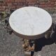 Jean Maurice Rothschild coffee table marble metal