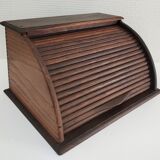 Solid wood writing with vintage curtain