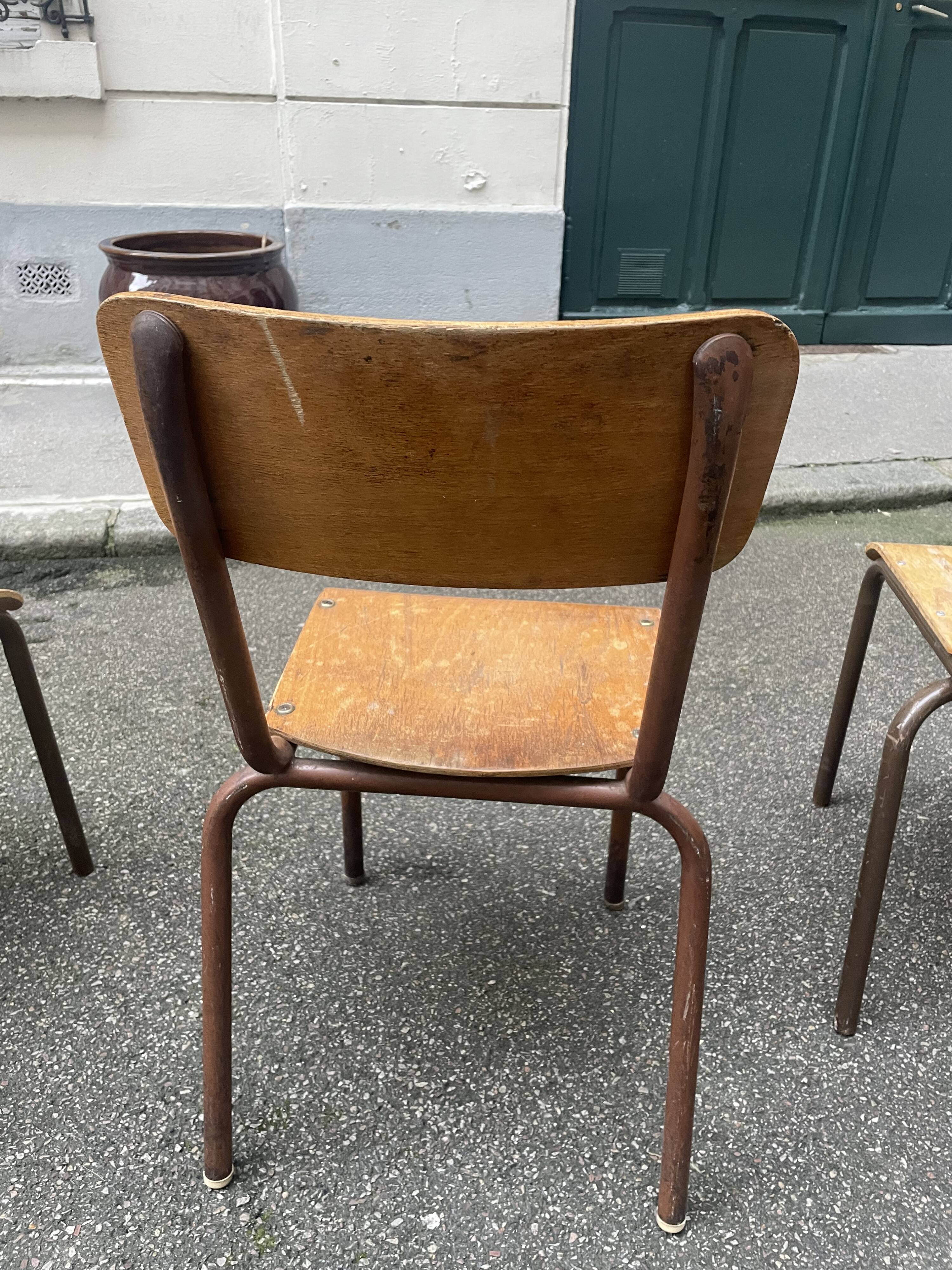 Set of 4 Mullca chairs - School chairs