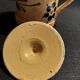Covered pitcher glazed terracotta Alsace Soufflenheim early 20th century