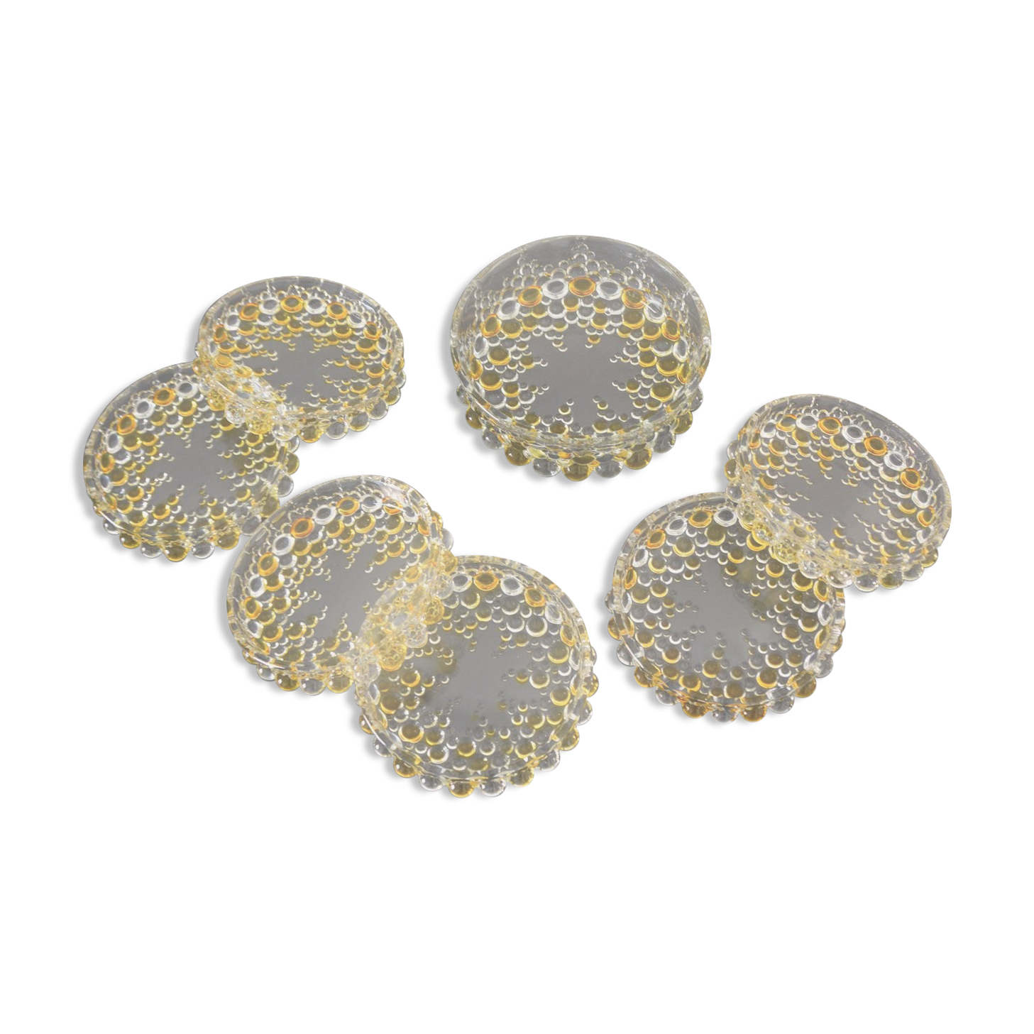 Dessert set from Walther Glass series "Boléro" 1960