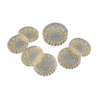 Dessert set from Walther Glass series "Boléro" 1960