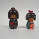 Set of two vintage Kokeshi dolls, Japan 1960's