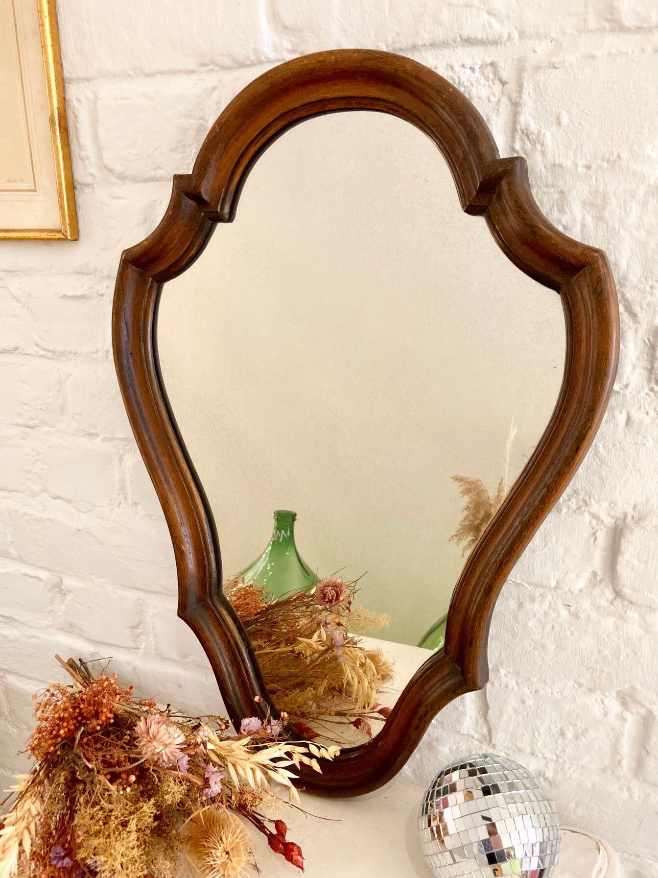 Wooden mirror