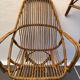 Pair of vintage rattan armchairs
