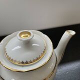 Limoges porcelain teapot and sugar bowl